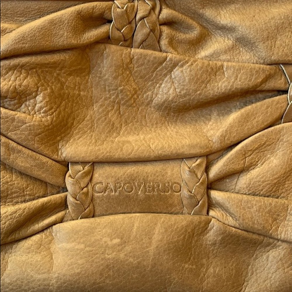 NWOT. Capoverso Leather Cross Body Bag 13.5”x8”x1”. - Picture 3 of 8